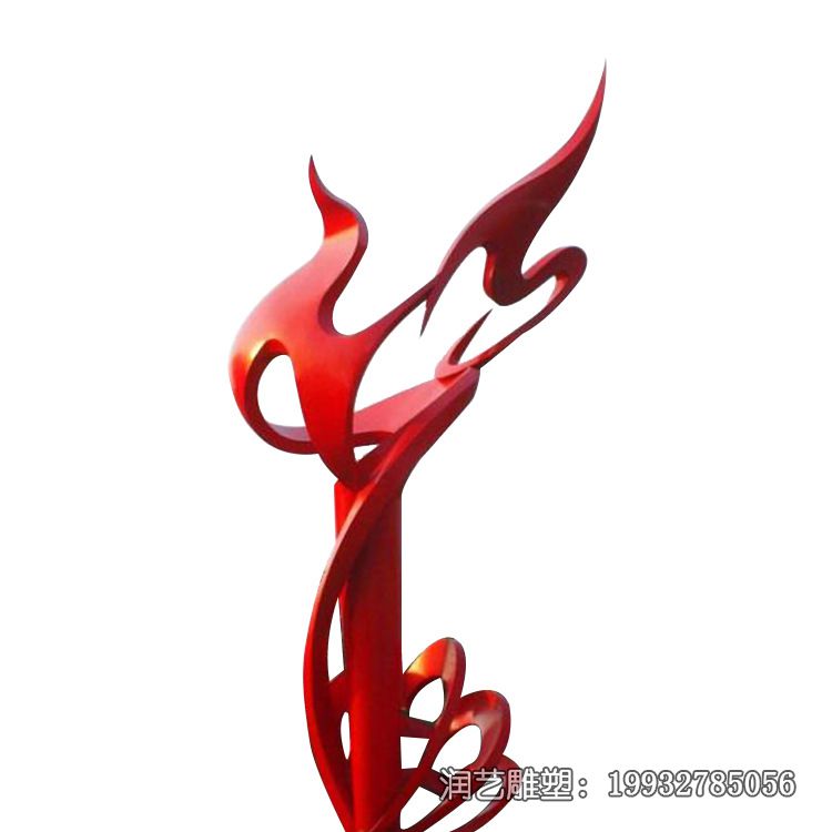 商业街不锈钢火炬雕塑 商业街不锈钢火炬雕塑