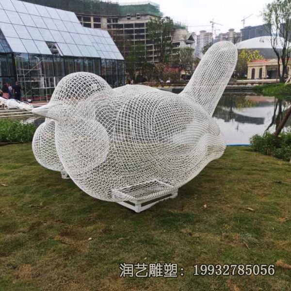 景区不锈钢鸟雕塑 景区不锈钢鸟雕塑