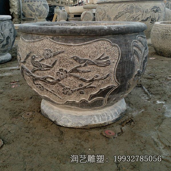 小区石雕水缸雕塑 小区石雕水缸雕塑