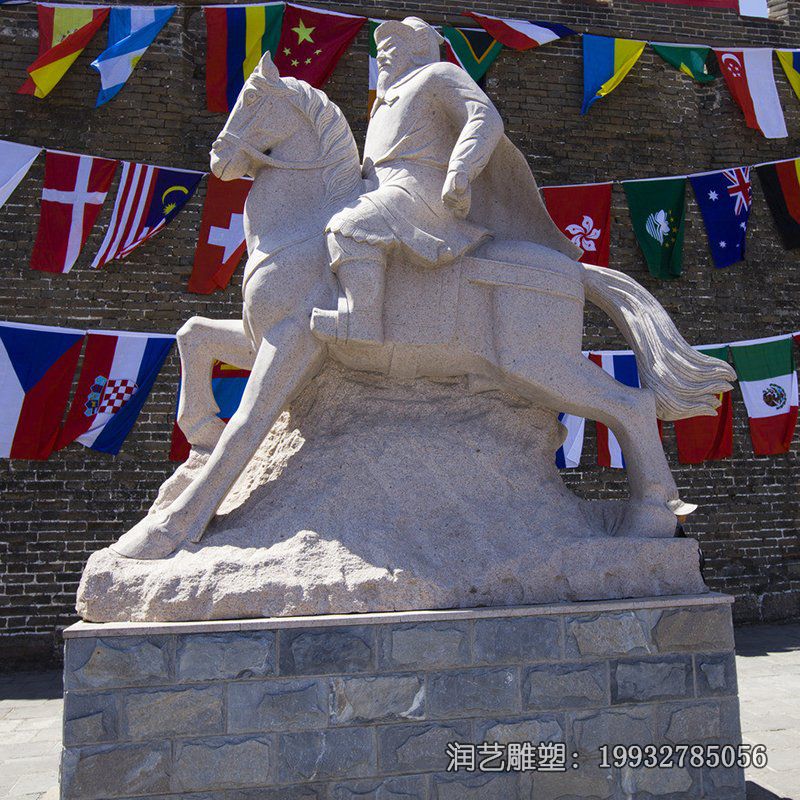 商场石雕戚继光雕塑 商场石雕戚继光雕塑