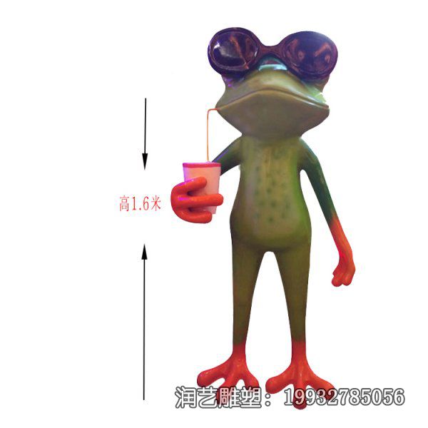 商场玻璃钢青蛙雕塑 商场玻璃钢青蛙雕塑