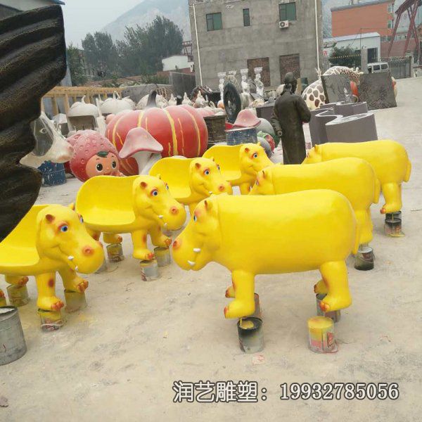 游乐场玻璃钢座椅雕塑 游乐场玻璃钢座椅雕塑