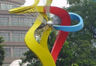 商业街不锈钢风车雕塑