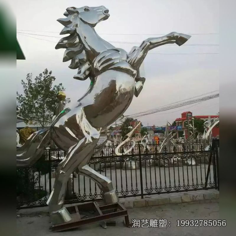 企业不锈钢马雕塑 企业不锈钢马雕塑