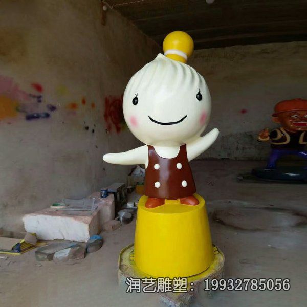 广场玻璃钢公仔雕塑 广场玻璃钢公仔雕塑