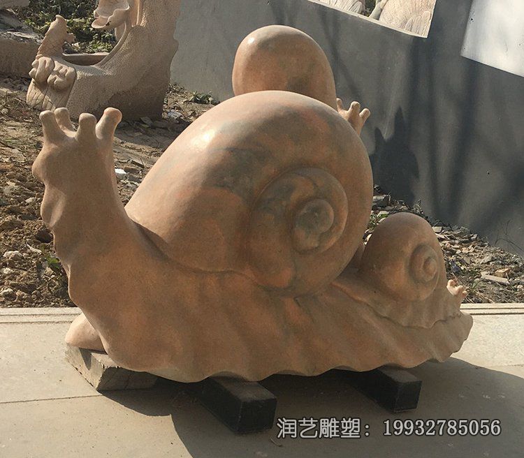 景区石雕蜗牛雕塑 景区石雕蜗牛雕塑