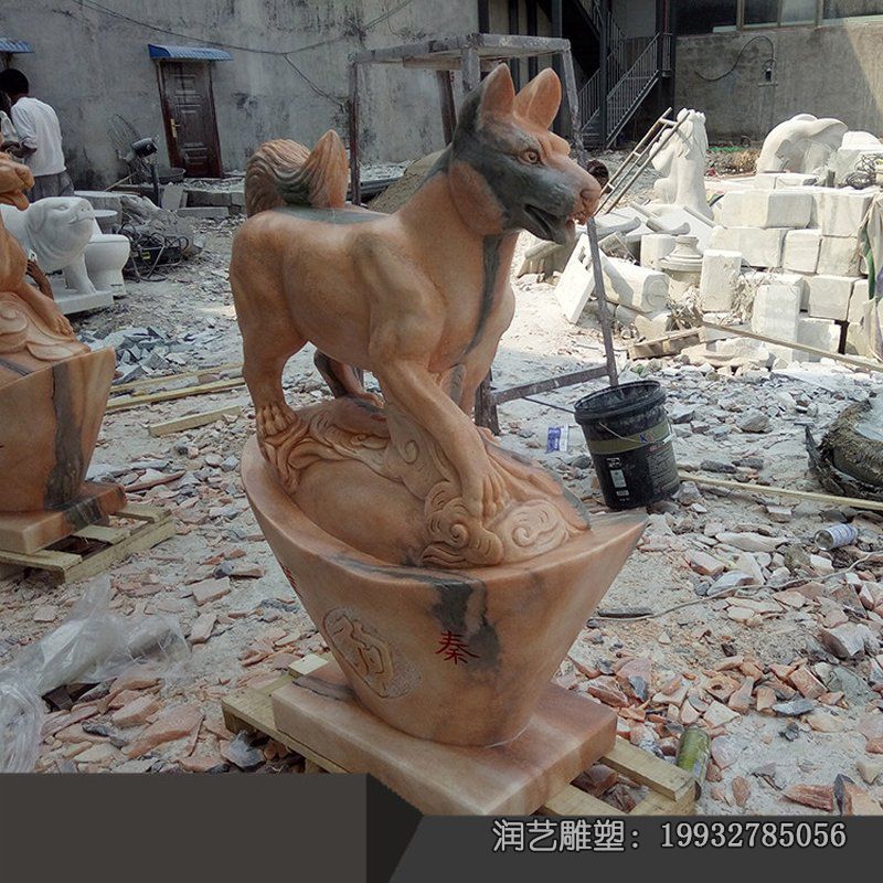 游乐场石雕狗雕塑 游乐场石雕狗雕塑
