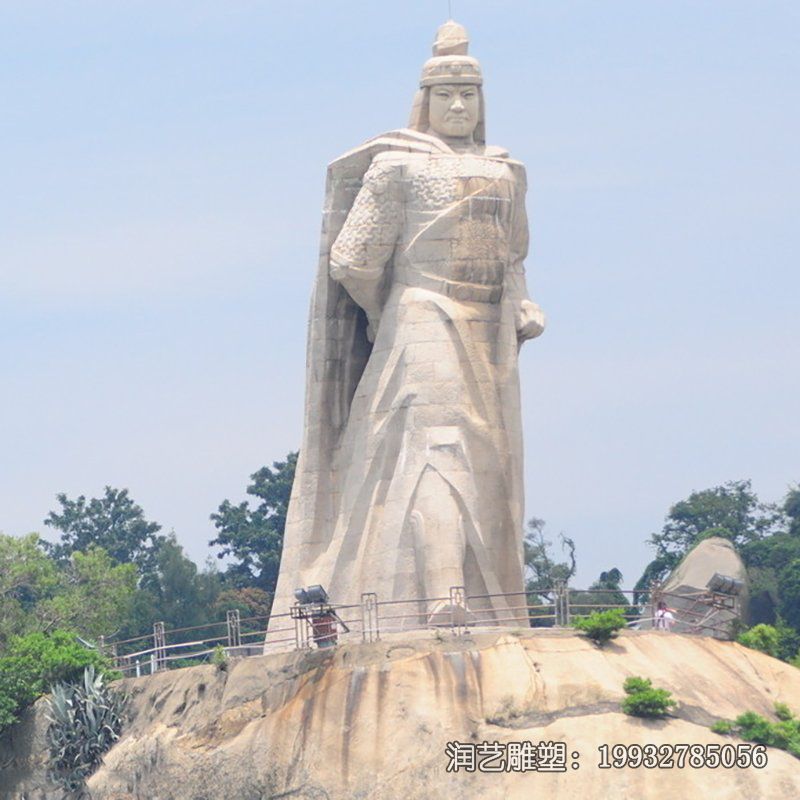校园石雕郑成功雕塑 校园石雕郑成功雕塑