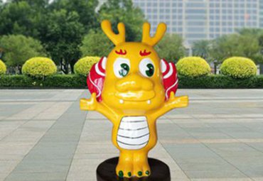 酒店玻璃钢龙雕塑