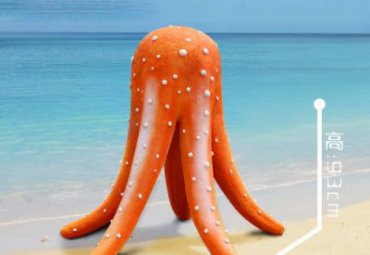 小区玻璃钢海星雕塑