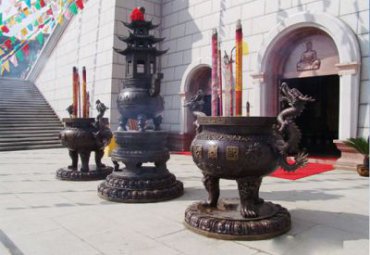 商场铜雕香炉雕塑