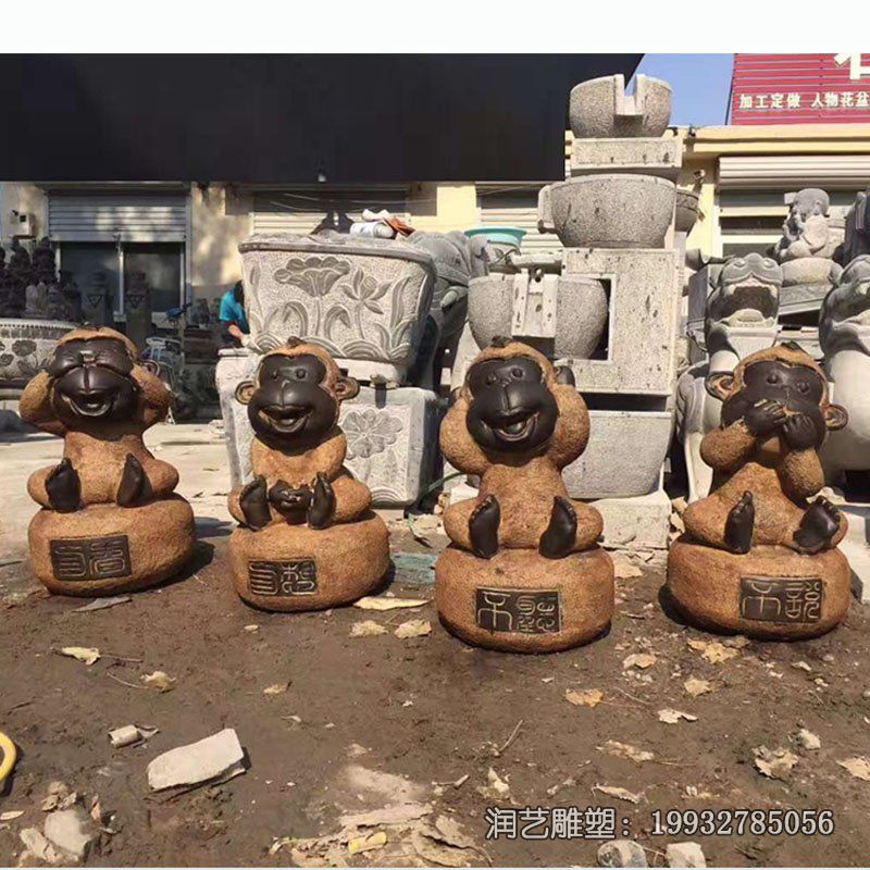 游乐场石雕十二生肖雕塑 游乐场石雕十二生肖雕塑