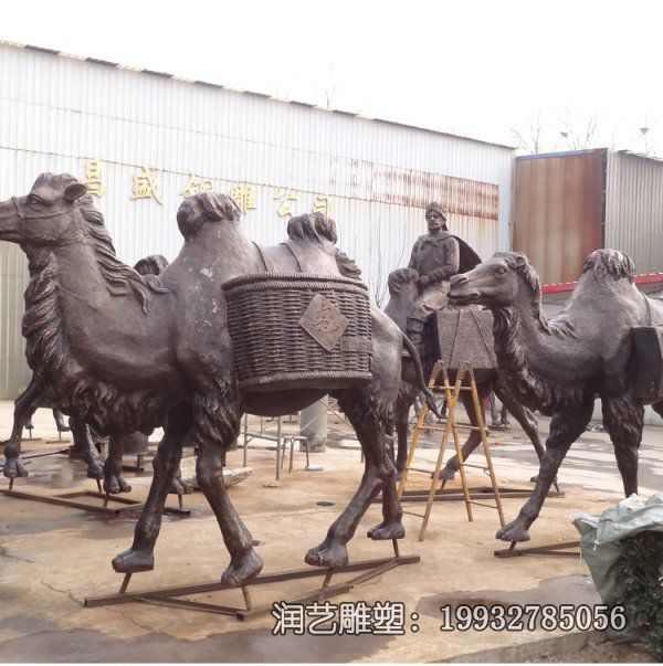 城市铜雕骆驼雕塑 城市铜雕骆驼雕塑