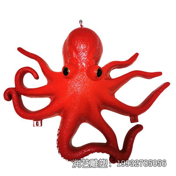 小区玻璃钢章鱼雕塑 小区玻璃钢章鱼雕塑