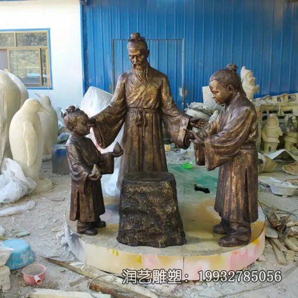 公司铜雕孔融让梨雕塑 公司铜雕孔融让梨雕塑