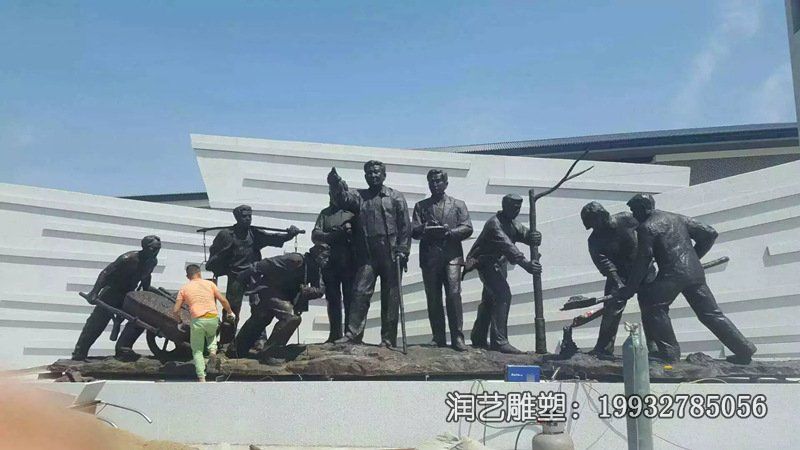 景区铜雕工人雕塑 景区铜雕工人雕塑