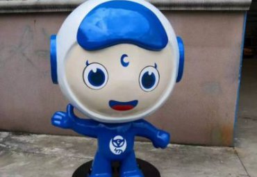 城市玻璃钢公仔雕塑