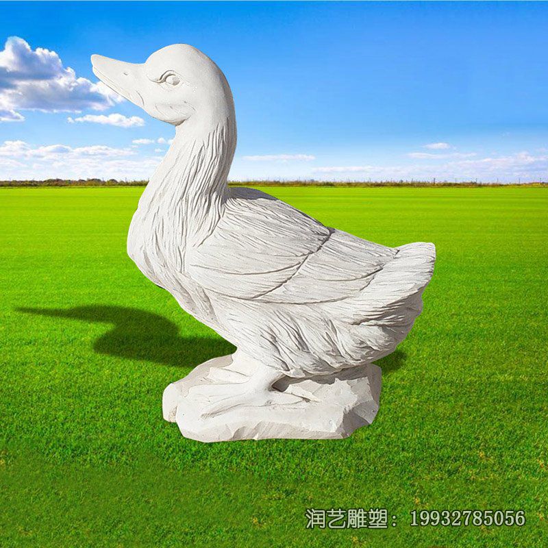 企业石雕天鹅雕塑 企业石雕天鹅雕塑