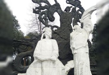 公园石雕杜甫雕塑