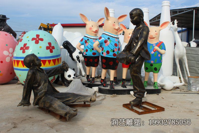 公园铜雕儿童雕塑 公园铜雕儿童雕塑