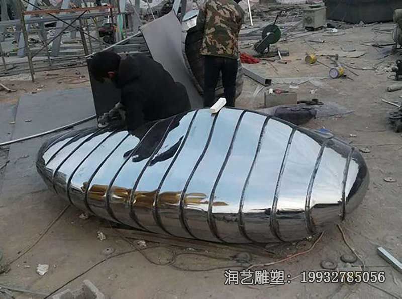 企业不锈钢石头雕塑 企业不锈钢石头雕塑