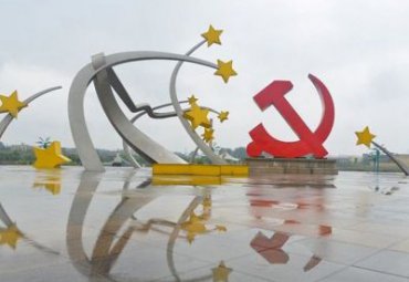 商业街不锈钢旗帜雕塑