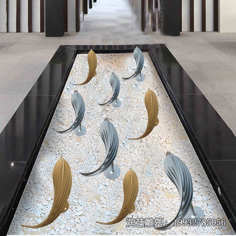 景区不锈钢鱼雕塑 景区不锈钢鱼雕塑