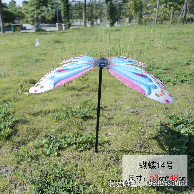 草坪不锈钢蝴蝶雕塑 草坪不锈钢蝴蝶雕塑