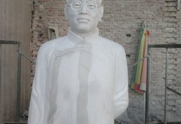 街道石雕陶行知雕塑
