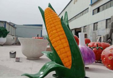游乐场玻璃钢玉米雕塑