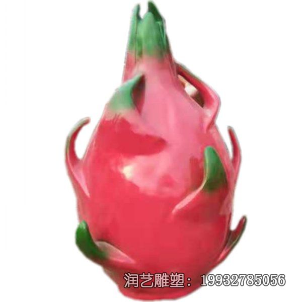 小区玻璃钢火龙果雕塑 小区玻璃钢火龙果雕塑