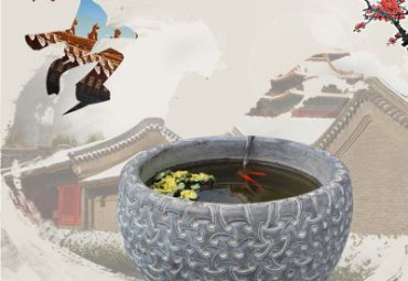 酒店石雕鱼缸雕塑