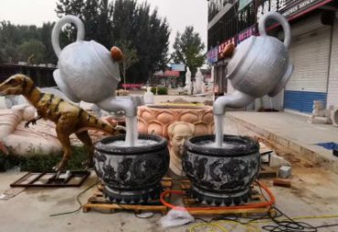 医院不锈钢喷泉雕塑