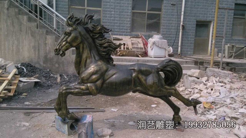 街道铜雕马动物雕塑 街道铜雕马动物雕塑