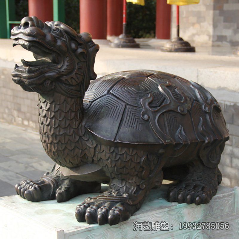商场铜雕龙龟雕塑 商场铜雕龙龟雕塑
