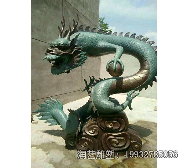 街道铜雕龙动物雕塑 街道铜雕龙动物雕塑