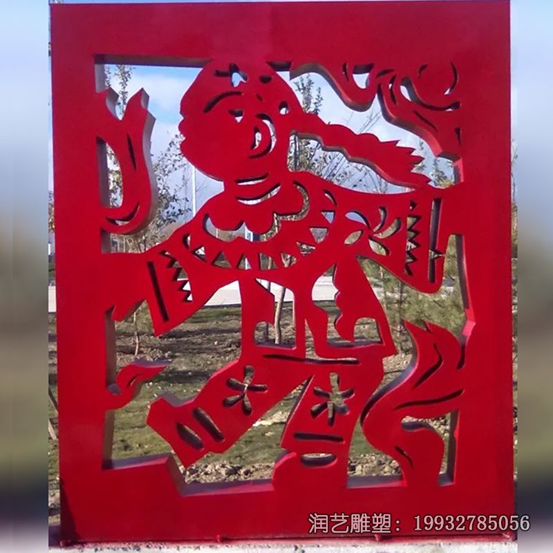 酒店不锈钢剪纸雕塑 酒店不锈钢剪纸雕塑