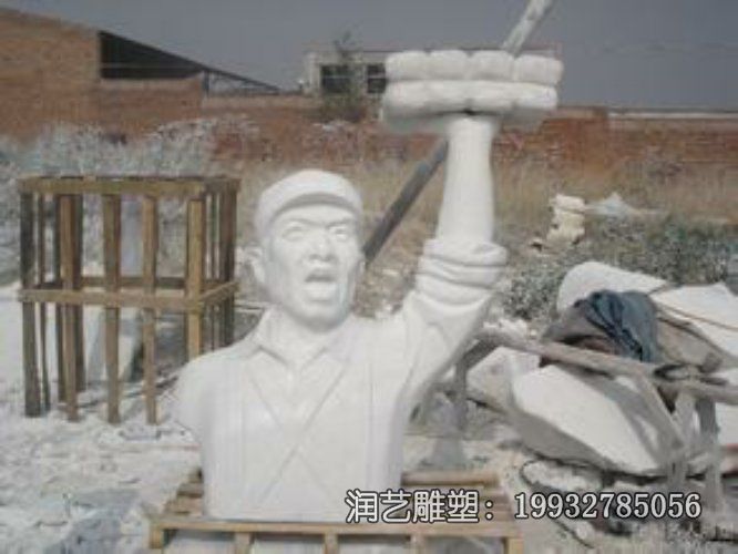 广场石雕董存瑞雕塑 广场石雕董存瑞雕塑