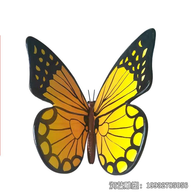 企业玻璃钢蝴蝶雕塑 企业玻璃钢蝴蝶雕塑