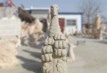 街道石雕海马雕塑