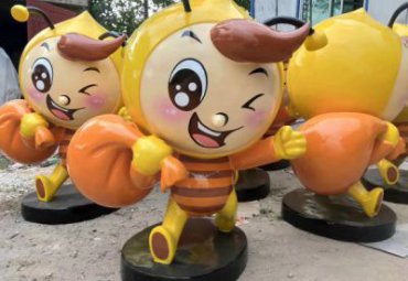 城市玻璃钢蜜蜂雕塑