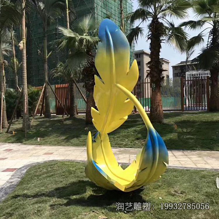 医院不锈钢羽毛雕塑 医院不锈钢羽毛雕塑