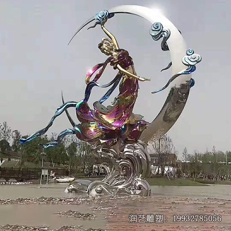 酒店不锈钢抽象景观雕塑 酒店不锈钢抽象景观雕塑