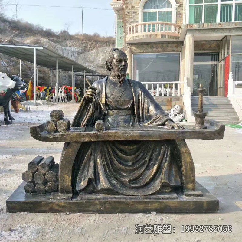 校园铜雕张仲景雕塑 校园铜雕张仲景雕塑