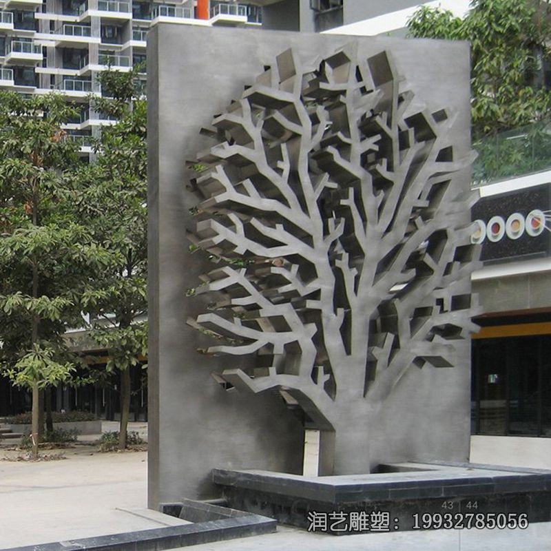 广场不锈钢树雕塑 广场不锈钢树雕塑