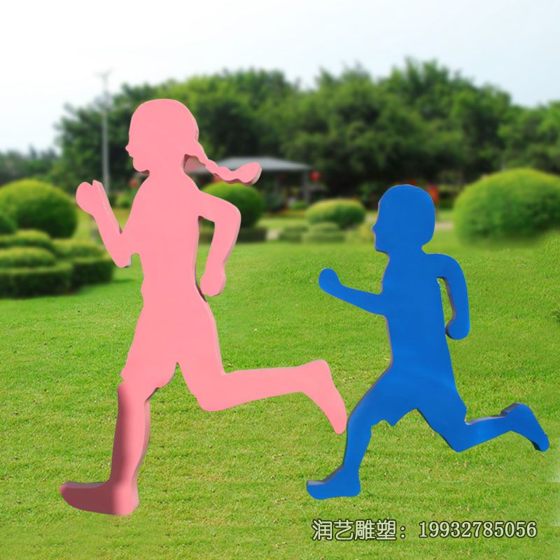 城市不锈钢跑步雕塑 城市不锈钢跑步雕塑