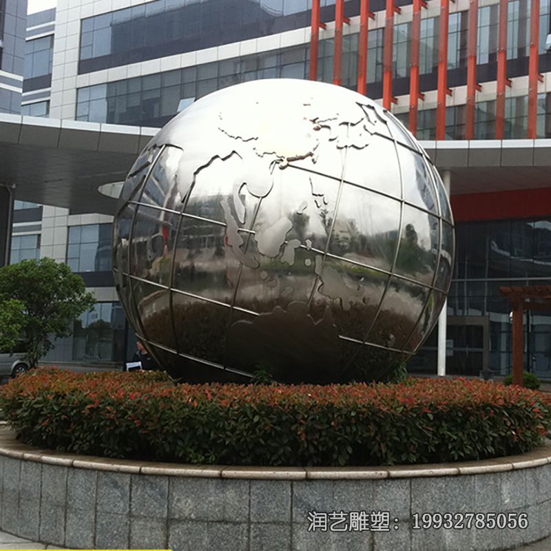 景区不锈钢地球雕塑 景区不锈钢地球雕塑
