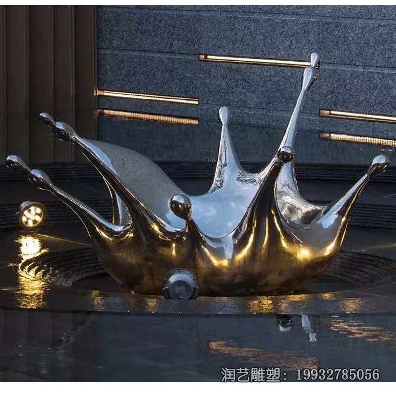 游乐场不锈钢水花雕塑 游乐场不锈钢水花雕塑