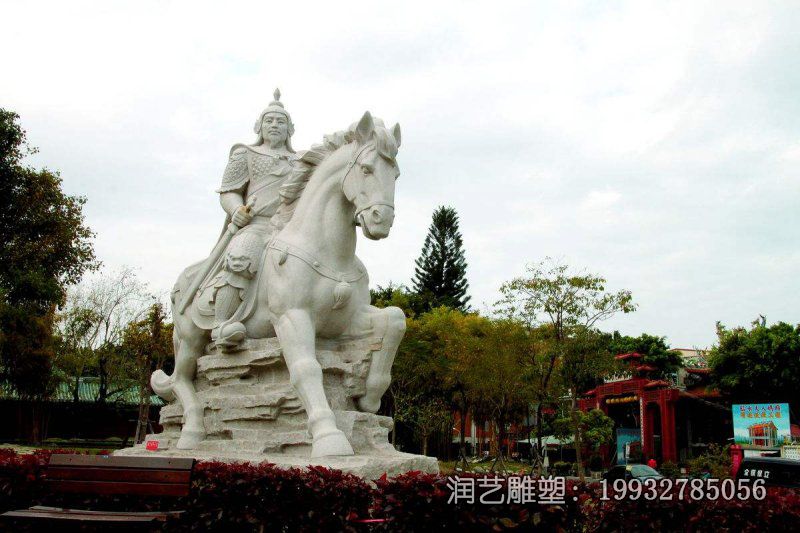 商场石雕郑成功雕塑 商场石雕郑成功雕塑