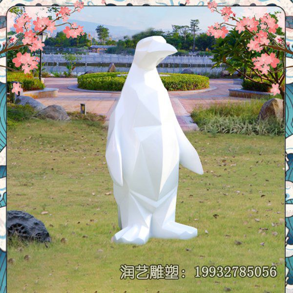 商业街玻璃钢企鹅雕塑 商业街玻璃钢企鹅雕塑